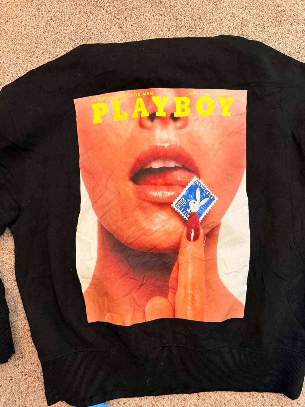 Playboy by PacSun Graphic Hoodie Black Size S